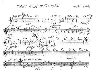 Tan Mối Tình Đầu sheet nhạc đệm
