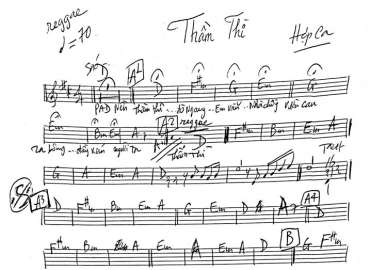 Thầm Thì sheet nhạc đệm