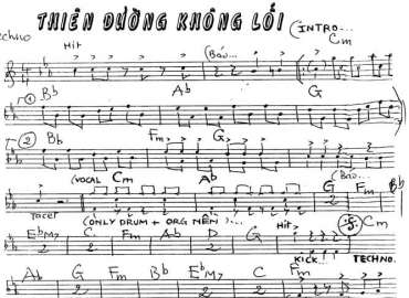 Thiên Đường Không Lối sheet nhạc đệm