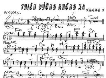 Thiên Đường Không Xa ( Trang 1 ) sheet nhạc đệm