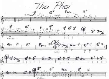 Thu Phai sheet nhạc đệm.