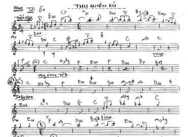 Thu Quyến Rủ sheet nhạc đệm