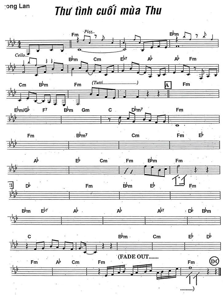 Thư Tình Cuối Mùa Thu