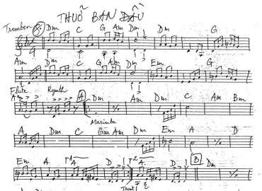 Thuở Ban Đầu sheet nhạc đệm