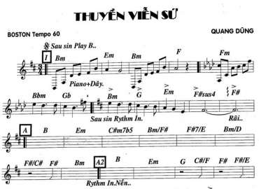 Thuyền Viễn Xứ sheet nhạc đệm