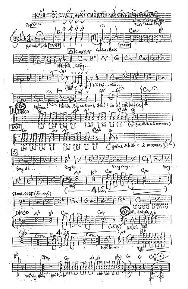 Nếu Tôi Chết Hãy Chôn Tôi Với Cây ĐànGuiTar