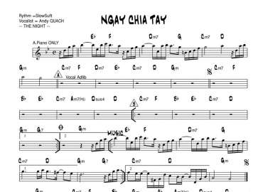 Ngày Chia Tay sheet nhạc đệm