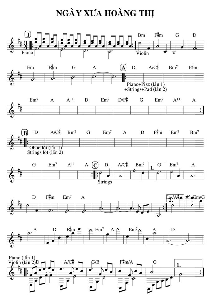 Ngày Xưa Hoàng Thị