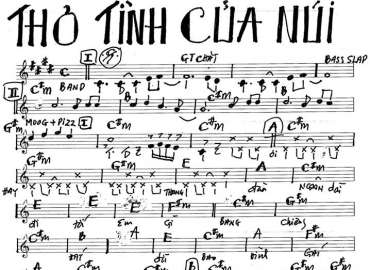 Thơ Tình Của Núi sheet nhạc đệm