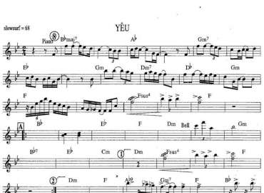 Yêu 2 sheet nhạc đệm