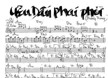 Yêu Dấu Phai Phôi sheet nhạc đệm