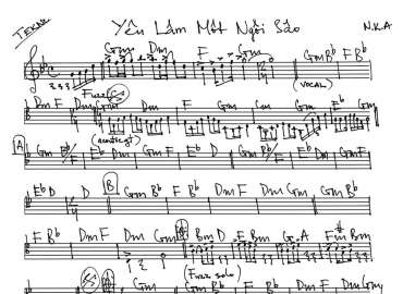 Yêu Lầm Một Ngôi Sao sheet nhạc đệm