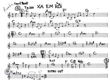 Xa Em Rồi sheet nhạc đệm