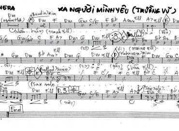 Xa Người Mình Yêu sheet nhạc đệm