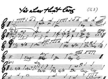 Yêu Nhau Thật Lòng sheet nhạc đệm