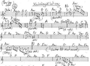 Xin Làm Người Hát Rong sheet nhạc đệm