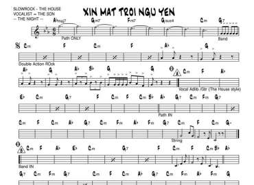 Xin Mặt Trời Ngủ Yên sheet nhạc đệm
