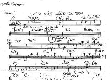 Xin Một Lần Có Em sheet nhạc đệm