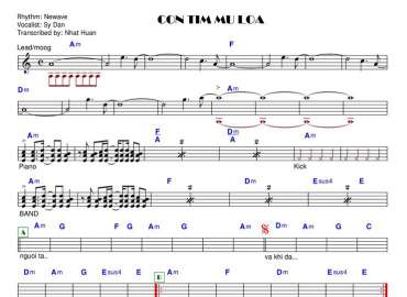 Con Tim Mù Lòa sheet nhạc đệm