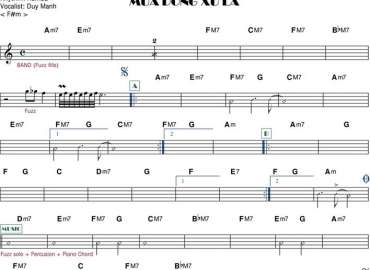 Mùa Đông Xứ Lạ sheet nhạc đệm