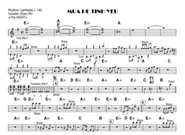 Mùa Hè Tình Yêu sheet nhạc đệm