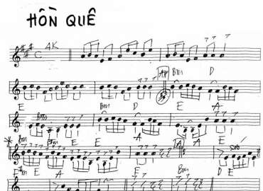 Hồn Quê sheet nhạc đệm