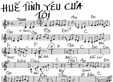 Huế Tình Yêu Của Tôi sheet nhạc đệm