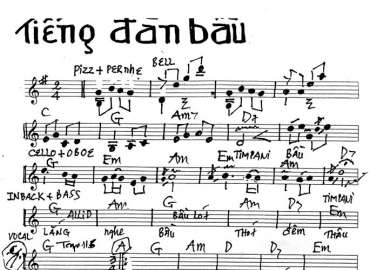 Tiếng Đan Bầu sheet nhạc đệm