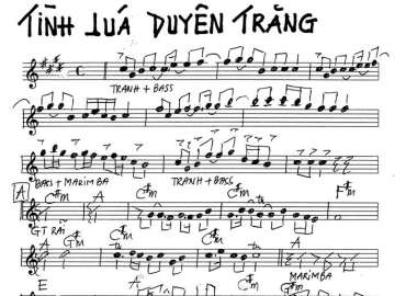 Tình Lúa Duyên Trăng sheet nhạc đệm