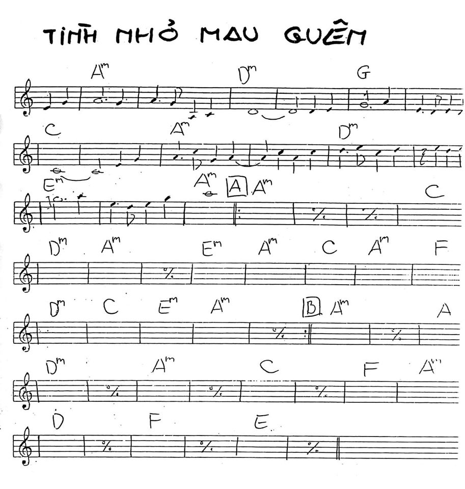 Tình Nhỏ Mau Quên