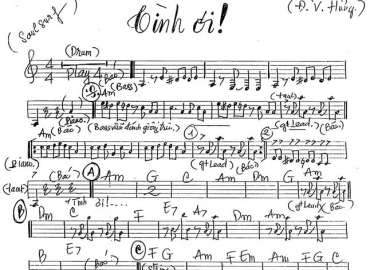 Tình Ơi ! sheet nhạc đệm