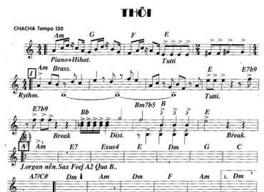 Thôi sheet nhạc đệm