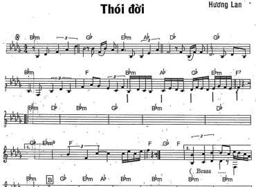 Thói Đời sheet nhạc đệm