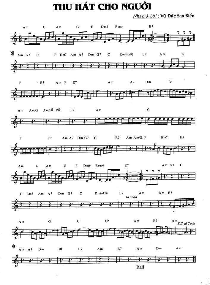 Thu Hát Cho Người