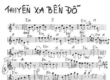 Thuyền Xa Bến Đỗ sheet nhạc đệm