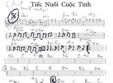 Tiếc Nuối Cuộc Tình sheet nhạc đệm