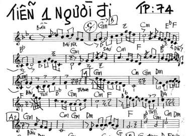 Tiễn Một Người Đi sheet nhạc đệm