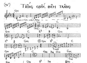 Tiếng Quốc Tiếng Trăng sheet nhạc đệm