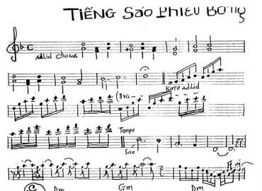 Tiếng Sáo Phiêu Bồng sheet nhạc đệm