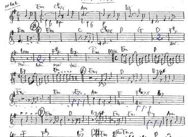 Tình Biển Sheet Nhạc đệm