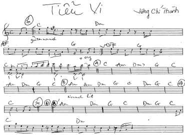 Tiễu Vy Sheet Nhạc đệm