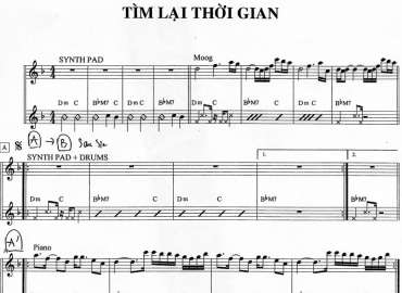 Tìm Lại Thời Gian Sheet Nhạc đệm