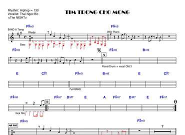 Tìm Trong Chờ Mông Sheet Nhạc đệm