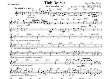 Tình Bơ Vơ Sheet Nhạc đệm