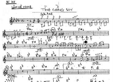 Tình Cuồng Say Sheet Nhạc đệm