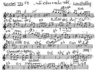 Và Cơn Mưa Tới sheet nhạc đệm