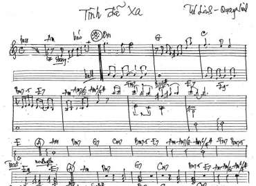 Tình Đã Xa Sheet Nhạc đệm