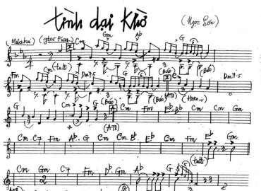 Tình Dại Khờ Sheet Nhạc đệm