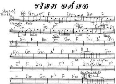 Tình Đắng Sheet Nhạc đệm