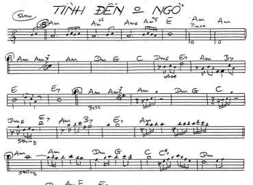 Tình Đến Không Ngờ Sheet Nhạc đệm